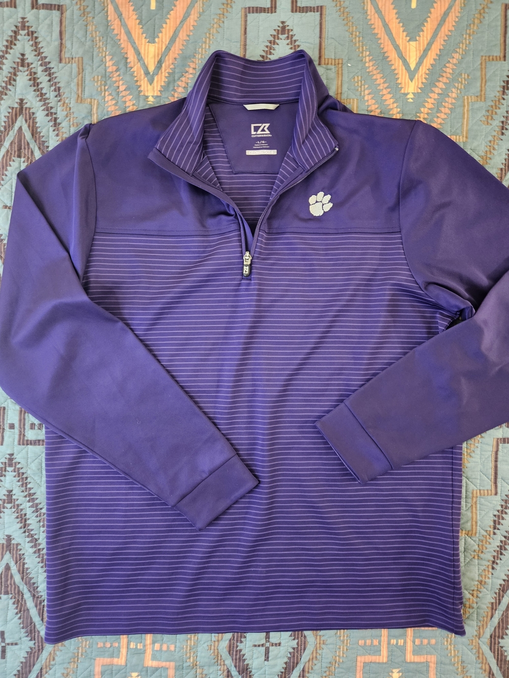 Cutter &‎ Buck Clemson Tigers 1/4 Zip Pullover.